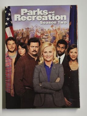 Universal Parks and Recreation Season Two DVD Cover — Green, Yellow, Red